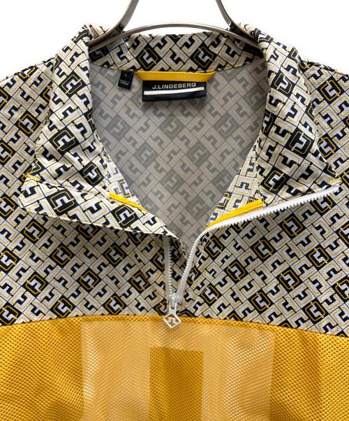 J. LINDEBERG（ジェイリンドバーグ）J. LINDEBERG (ジェイリンドバーグ) メッシュブリッジウィンドブレーカー イエロー サイズ:Lの古着・服飾アイテム