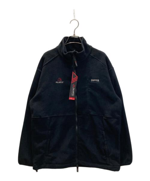 DUFFER BLACK LABEL（ダファー ブラック レーベル）DUFFER BLACK LABEL (ダファー ブラック レーベル) POLARTECジップブルゾン ブラック サイズ:XLの古着・服飾アイテム