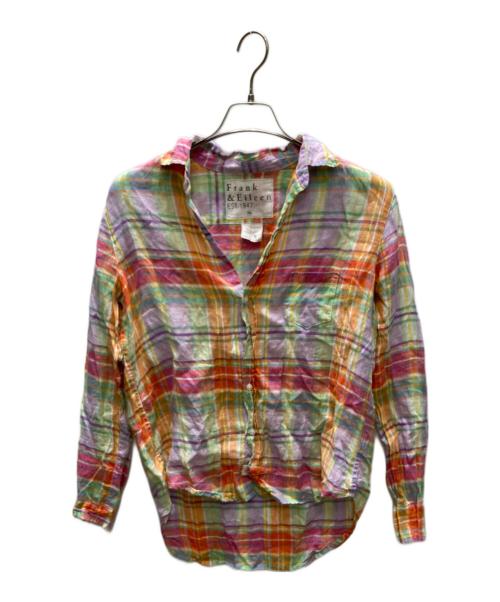Frank&Eileen（フランクアンドアイリーン）Frank&Eileen (フランクアンドアイリーン) EILEEN リネンチェックシャツ マルチカラー サイズ:XSの古着・服飾アイテム