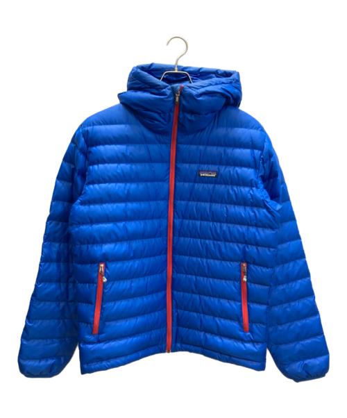 Patagonia（パタゴニア）Patagonia (パタゴニア) 00's ダウンセーターフーディ/Down Sweater Hoody ブルー サイズ:Sの古着・服飾アイテム