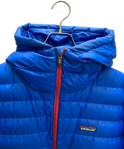 Patagonia（パタゴニア）Patagonia (パタゴニア) 00's ダウンセーターフーディ/Down Sweater Hoody ブルー サイズ:Sの古着・服飾アイテム