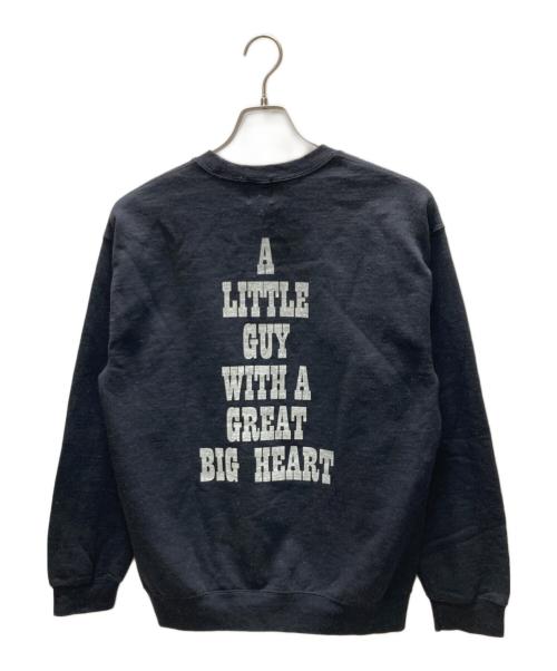 WIFFLE（ウィッフル）WIFFLE (ウィッフル) MICKEY MOUSE CREWNECK SWEAT ブラック サイズ:Mの古着・服飾アイテム