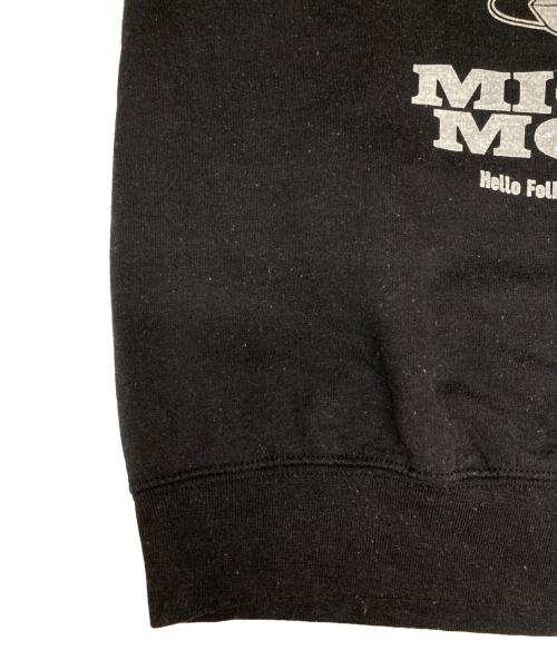 WIFFLE（ウィッフル）WIFFLE (ウィッフル) MICKEY MOUSE CREWNECK SWEAT ブラック サイズ:Mの古着・服飾アイテム