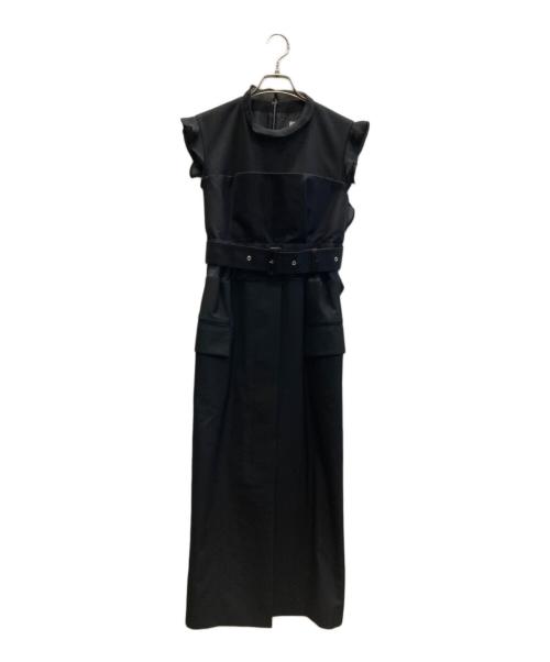 sacai（サカイ）sacai (サカイ) Suiting Mix Dress ブラック サイズ:SIZE 1の古着・服飾アイテム