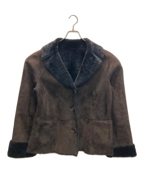 LOEWE（ロエベ）LOEWE (ロエベ) スウェードジャケット ブラウン サイズ:44の古着・服飾アイテム