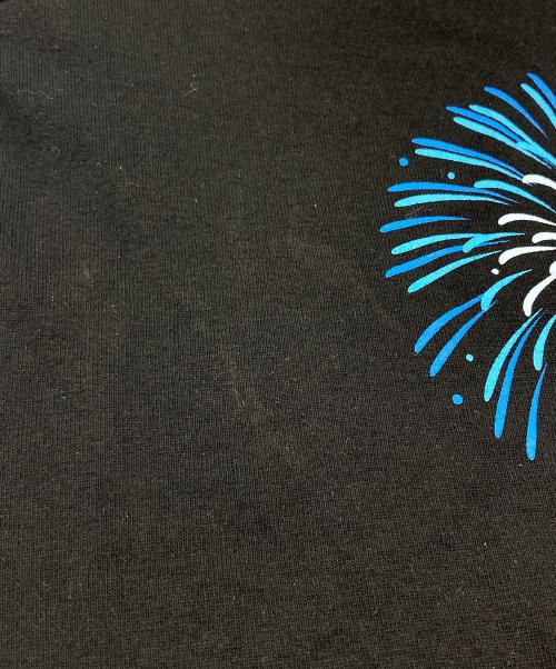 A BATHING APE（ア ベイシング エイプ）A BATHING APE (ア ベイシング エイプ) APE HEAD FIREWORK TEE ブラック サイズ:Mの古着・服飾アイテム