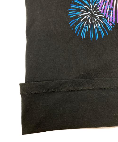 A BATHING APE（ア ベイシング エイプ）A BATHING APE (ア ベイシング エイプ) APE HEAD FIREWORK TEE ブラック サイズ:Mの古着・服飾アイテム