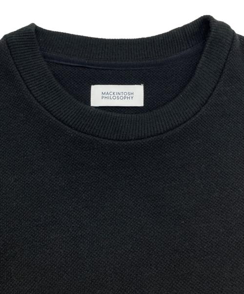 MACKINTOSH PHILOSOPHY（マッキントッシュ フィロソフィー）MACKINTOSH PHILOSOPHY (マッキントッシュ フィロソフィー) クルーネックニット ブラック サイズ:SIZE 38の古着・服飾アイテム