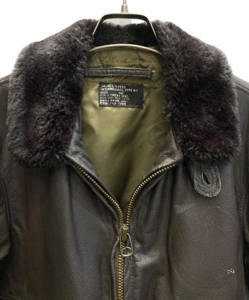 U'S NAVY（アメリカ海軍）U'S NAVY (ユーエスネイビー) G-1 フライトジャケット ブラウン サイズ:SIZE 40の古着・服飾アイテム