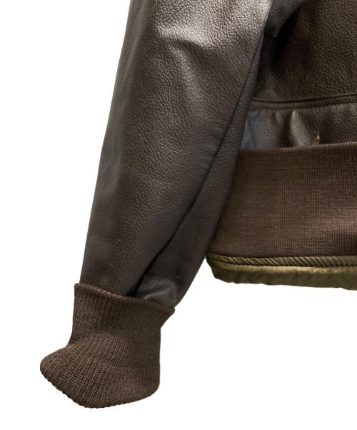 U'S NAVY（アメリカ海軍）U'S NAVY (ユーエスネイビー) G-1 フライトジャケット ブラウン サイズ:SIZE 40の古着・服飾アイテム