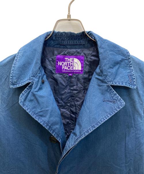 THE NORTHFACE PURPLELABEL（ザ・ノースフェイス パープルレーベル）THE NORTHFACE PURPLELABEL (ザ・ノースフェイス パープルレーベル) インディゴ ステンカラーコート インディゴ サイズ:SIZE Sの古着・服飾アイテム
