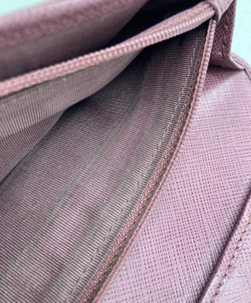 Salvatore Ferragamo（サルヴァトーレ フェラガモ）Salvatore Ferragamo (サルヴァトーレ フェラガモ) ヴァラリボンウォレット ピンクの古着・服飾アイテム