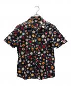 BURBERRY BLACK LABELバーバリーブラックレーベル）の古着「アロハシャツ」｜ブラック