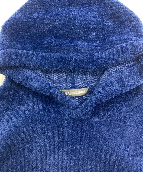 BALENCIAGA（バレンシアガ）BALENCIAGA (バレンシアガ) BB EMBROIDED HOODIE BBエンブロイダリー フーディー ネイビー サイズ:Sの古着・服飾アイテム