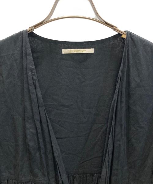 ne quittez pas（ヌキテパ）ne quittez pas (ヌキテパ) 2wayコットンボイル クロスオーバーフロントガウン ブラック サイズ:Freeの古着・服飾アイテム