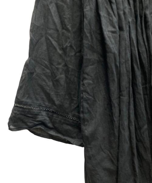 ne quittez pas（ヌキテパ）ne quittez pas (ヌキテパ) 2wayコットンボイル クロスオーバーフロントガウン ブラック サイズ:Freeの古着・服飾アイテム