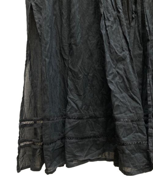 ne quittez pas（ヌキテパ）ne quittez pas (ヌキテパ) 2wayコットンボイル クロスオーバーフロントガウン ブラック サイズ:Freeの古着・服飾アイテム