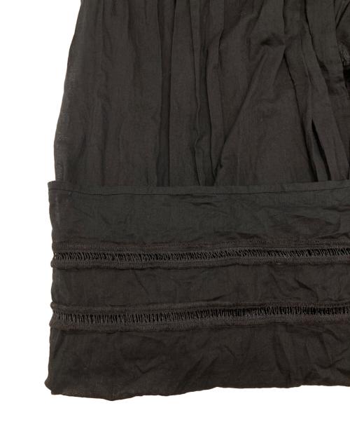 ne quittez pas（ヌキテパ）ne quittez pas (ヌキテパ) 2wayコットンボイル クロスオーバーフロントガウン ブラック サイズ:Freeの古着・服飾アイテム