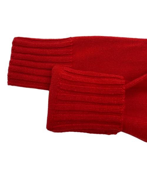 MACPHEE（マカフィー）MACPHEE (マカフィー) NZ LAMS ジップアップカーディガン レッド サイズ:SIZE Sの古着・服飾アイテム