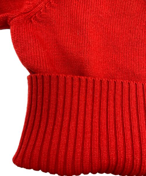 MACPHEE（マカフィー）MACPHEE (マカフィー) NZ LAMS ジップアップカーディガン レッド サイズ:SIZE Sの古着・服飾アイテム