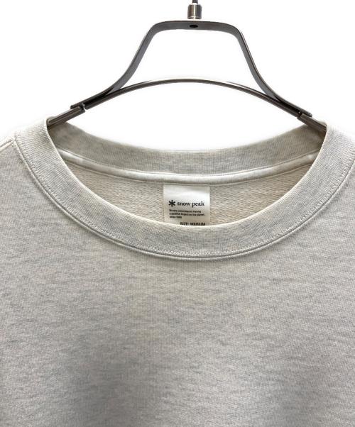 Snow peak（スノーピーク）Snow peak (スノーピーク) Recycled Cotton Crewneck グレー サイズ:Ｍの古着・服飾アイテム