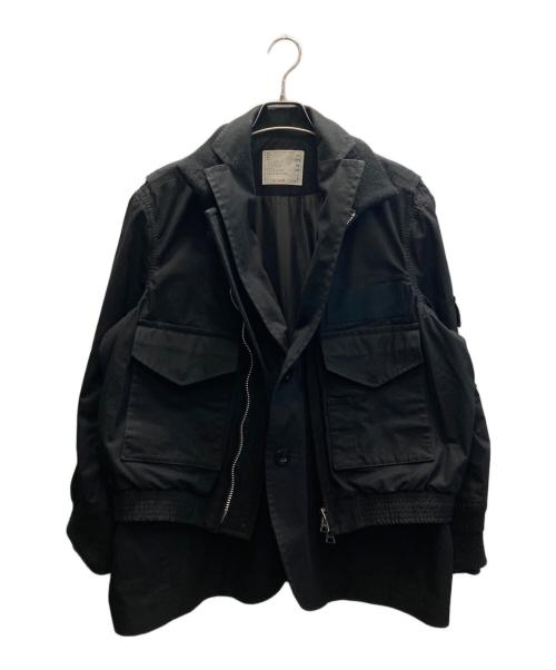 sacai（サカイ）sacai (サカイ) Rip Stop Jacket ブラック サイズ:SIZE 1の古着・服飾アイテム