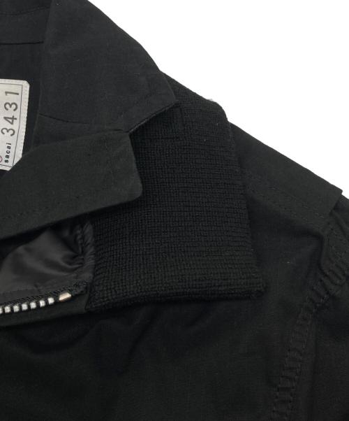 sacai（サカイ）sacai (サカイ) Rip Stop Jacket ブラック サイズ:SIZE 1の古着・服飾アイテム