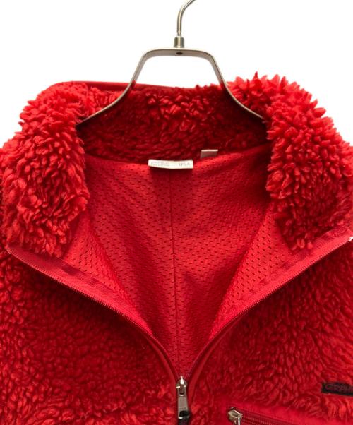 GRAMICCI（グラミチ）GRAMICCI (グラミチ) ボアフリ-スジャケット レッド サイズ:Ｌの古着・服飾アイテム