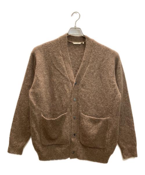FARAH（ファーラー）FARAH (ファーラー) Mohair Mixed Middle Gauge Cardigan ブラウン サイズ:Mの古着・服飾アイテム