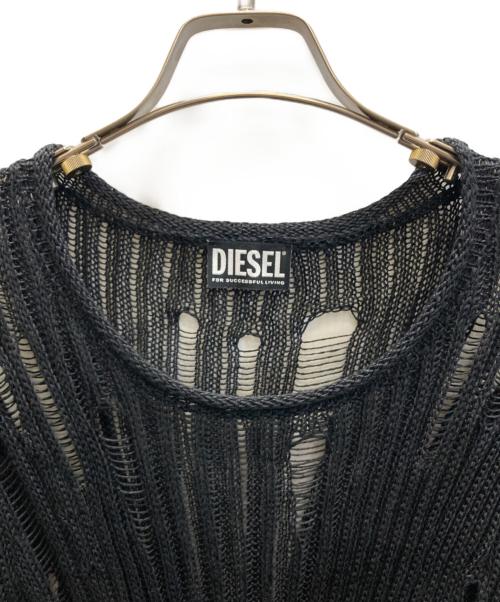 DIESEL（ディーゼル）DIESEL (ディーゼル) M-MARYLAND リネンワンピース ブラック サイズ:SIZE XXSの古着・服飾アイテム