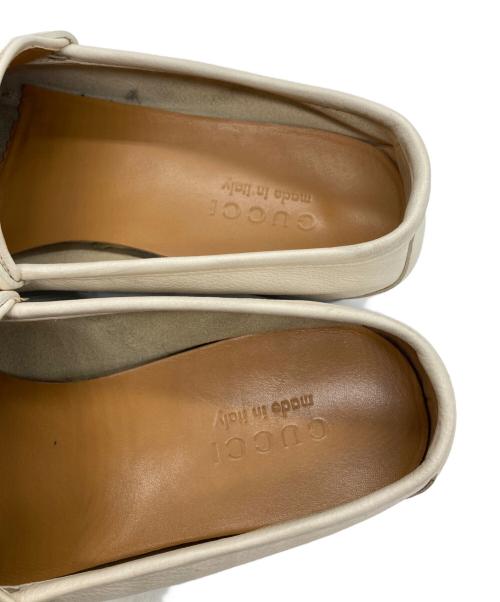 GUCCI（グッチ）GUCCI (グッチ) ホースビットローファー ホワイト サイズ:SIZE 8 1/2の古着・服飾アイテム