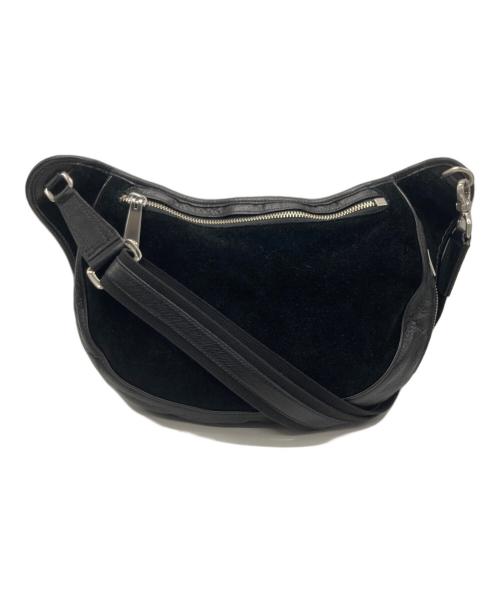 aniary（アニアリ）aniary (アニアリ) レザー切替ショルダーバッグ ブラックの古着・服飾アイテム