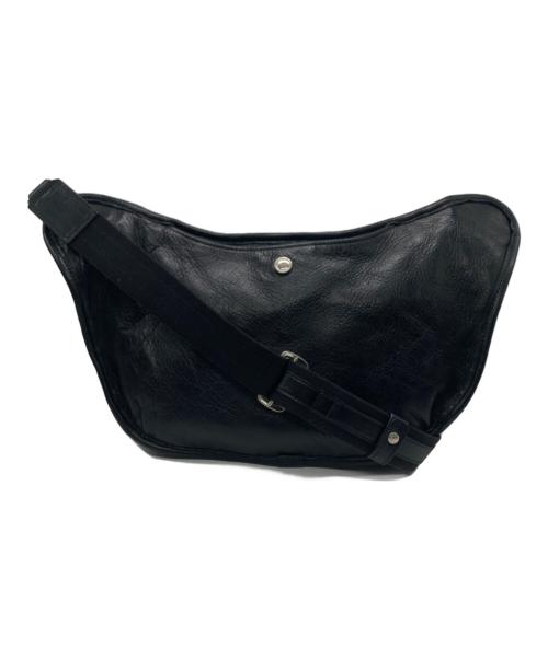 aniary（アニアリ）aniary (アニアリ) レザー切替ショルダーバッグ ブラックの古着・服飾アイテム