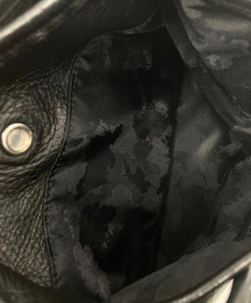 aniary（アニアリ）aniary (アニアリ) レザー切替ショルダーバッグ ブラックの古着・服飾アイテム