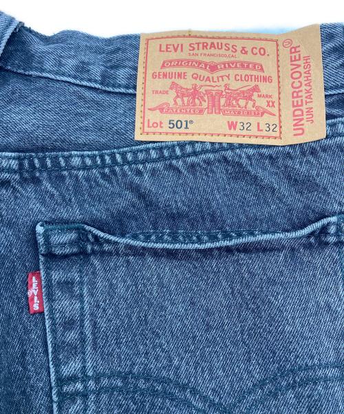 LEVI'S（リーバイス）LEVI'S (リーバイス) UNDERCOVER (アンダーカバー) GIZA刺繍501デニムパンツ グレー サイズ:W32の古着・服飾アイテム