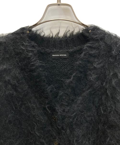 MAISON SPECIAL（メゾンスペシャル）MAISON SPECIAL (メゾンスペシャル) Fluffy shaggy cardigan / フラッフィー シャギー カーディガン ブラック サイズ:SIZE Freeの古着・服飾アイテム