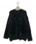 MAISON SPECIAL（メゾンスペシャル）の古着「Fluffy shaggy cardigan / フラッフィー シャギー カーディガン」｜ブラック