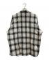 JOURNAL STANDARD relume (ジャーナルスタンダード レリューム) レーヨン フリンジ チェックシャツ ホワイト×ブラック サイズ:SIZE L：7000円