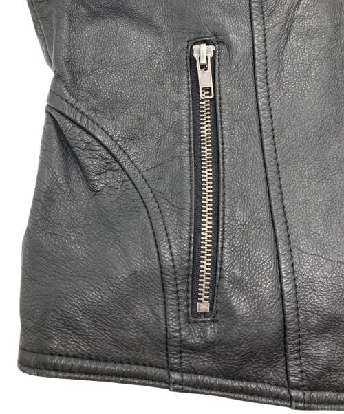 HARLEY-DAVIDSON（ハーレーダビッドソン）HARLEY-DAVIDSON (ハーレーダビッドソン) 00's シングルライダースジャケット ブラック サイズ:Sの古着・服飾アイテム