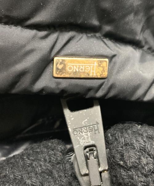 HERNO（ヘルノ）HERNO (ヘルノ) 切替ダウンコート ブラック サイズ:44の古着・服飾アイテム