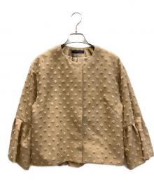 BEATRICE（ベアトリス）の古着「ドット柄ジャケット」｜ブラウン