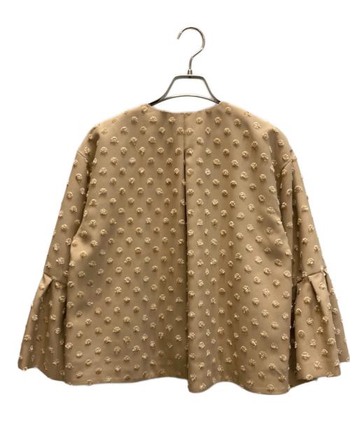 BEATRICE（ベアトリス）BEATRICE (ベアトリス) ドット柄ジャケット ブラウン サイズ:38 未使用品の古着・服飾アイテム
