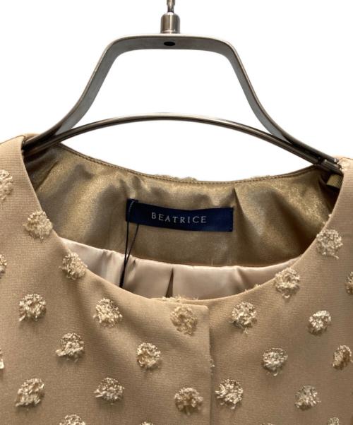 BEATRICE（ベアトリス）BEATRICE (ベアトリス) ドット柄ジャケット ブラウン サイズ:38 未使用品の古着・服飾アイテム