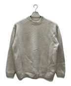 STEVEN ALANスティーブンアラン）の古着「ハミルトンラムズウール モックネック ニット」｜ライトグレー