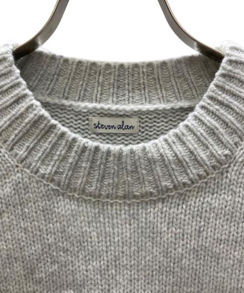 STEVEN ALAN（スティーブンアラン）STEVEN ALAN (スティーブンアラン) ハミルトンラムズウール モックネック ニット ライトグレー サイズ:XLの古着・服飾アイテム