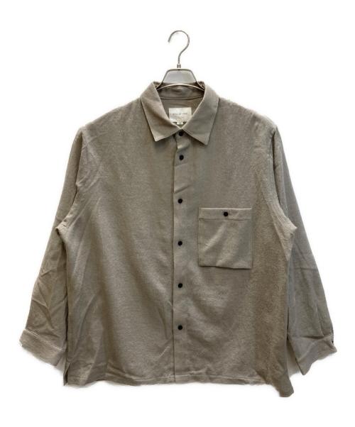 STILL BY HAND（スティルバイハンド）STILL BY HAND (スティルバイハンド) ウールシャツ グレー サイズ:48の古着・服飾アイテム