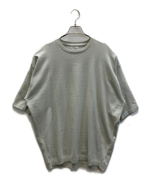 STEVEN ALAN（スティーブンアラン）STEVEN ALAN (スティーブンアラン) クウボウ ショートスリーブ ニット  LOOSE ライトグレー サイズ:SIZE XLの古着・服飾アイテム