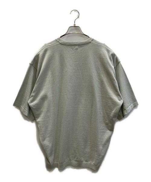 STEVEN ALAN（スティーブンアラン）STEVEN ALAN (スティーブンアラン) クウボウ ショートスリーブ ニット  LOOSE ライトグレー サイズ:SIZE XLの古着・服飾アイテム