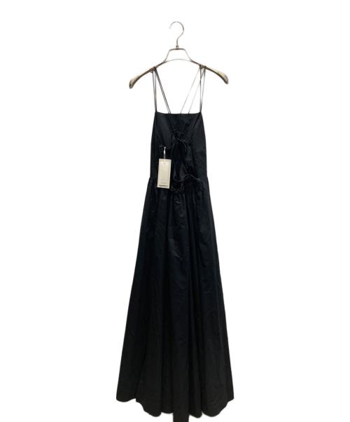 FRAY ID（フレイ アイディー）FRAY ID (フレイ アイディー) バックオープンキャミワンピース ブラック サイズ:1 未使用品の古着・服飾アイテム