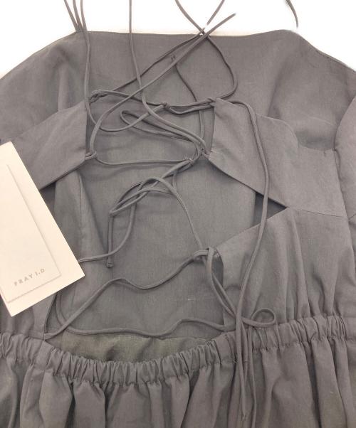 FRAY ID（フレイ アイディー）FRAY ID (フレイ アイディー) バックオープンキャミワンピース ブラック サイズ:1 未使用品の古着・服飾アイテム